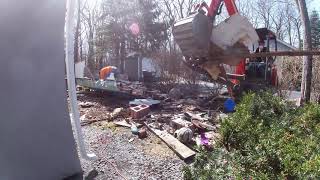 Demolishing a HUGE Boat in The Poconos | Timelapse Video