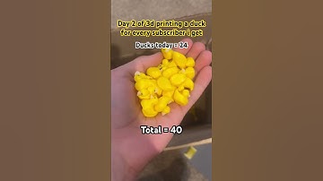 Day 2 of making a duck for every subscriber… #3dprinting #duck #funny
