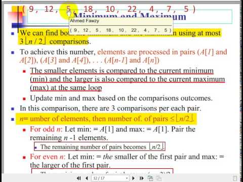 Order Statistics Algorithms Ahmed Fawzy 