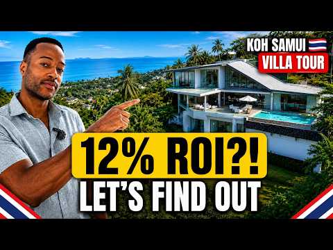 12% ROI in Koh Samui Thailand ? Let's Tour This 5 Bedrooms Luxury Sea View Villa