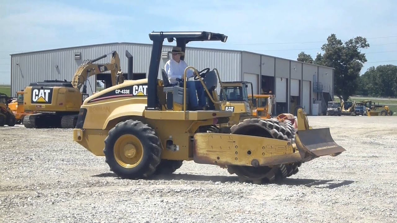 caterpillar stock price Cat 2007 CP-433E VIBRATORY SINGLE DRUM PAD