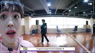 Cravity’s Woobin singing Chandelier by Sia