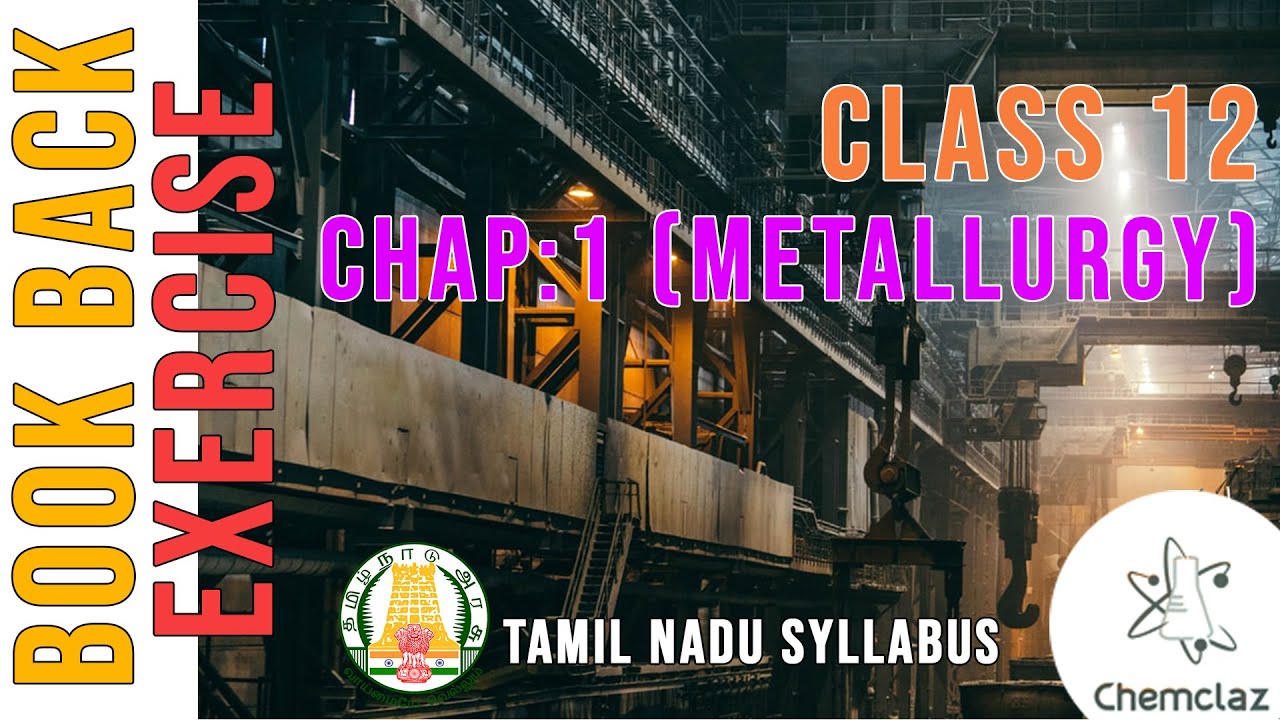 METALLURGY BOOK EXERCISES I TN CLASS 12 CHEMISTRY CHAPTER 1 BOOK BACK I ...