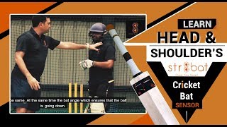 How to use Head and shoulders in Cricket? | Online Cricket Batting Tips (Cricket Bat Sensor str8bat) screenshot 3