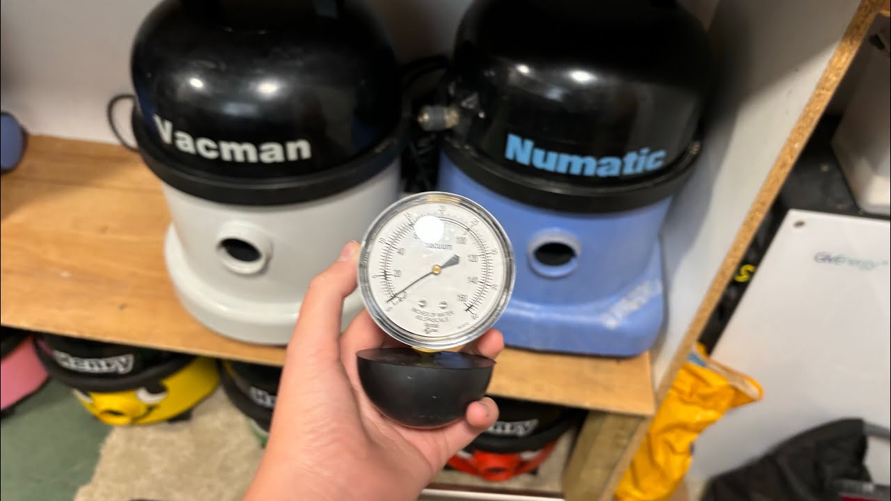 Использую всасывающий манометр для проверки всасывания моего Numatics!