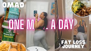 Eating One Meal a Day (OMAD) for Fat Loss! / Fat Loss Journey Vlog 2022