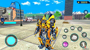 Bumblebee Multiple Transformation Jet Robot Car Game 2020 #5 - Android Gameplay