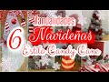 6 Ideas NAVIDEÑAS CANDY CANE/Manualidades con reciclaje /Christmas decorations /decorações de Natal