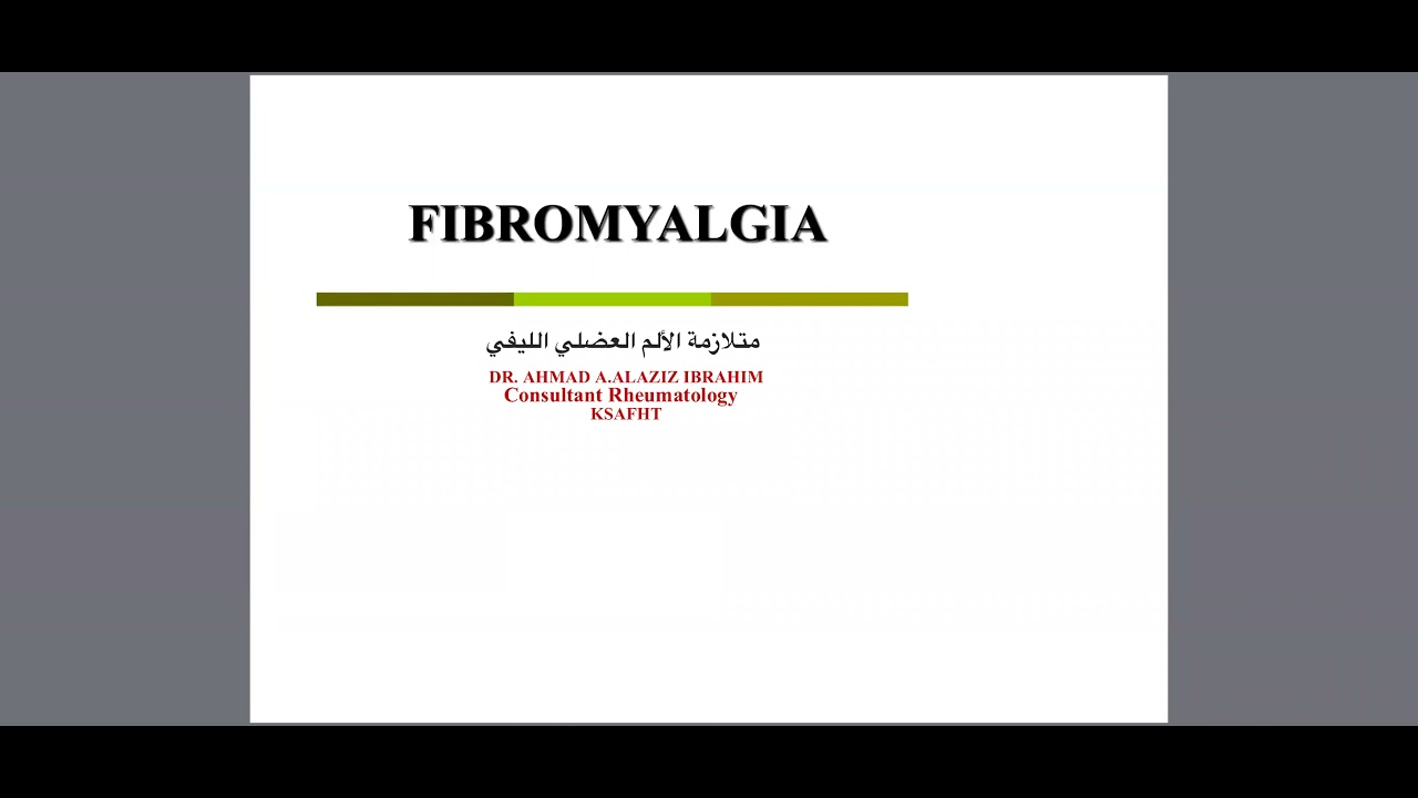 Fibromyalgia up to date.
