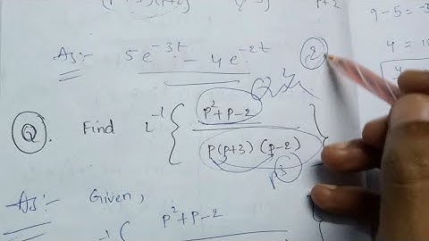partial fractions inverse Laplace Transforms Problems in Telugu ||