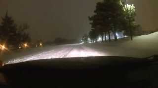 Audi quattros rippin it up around town snow drifting screenshot 4