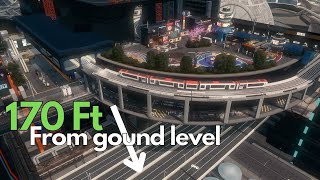Massive Floating Train Station | Cities Skylines - Sci fi | Blackstar   EP06