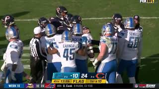 NFL American Football Lions o line defends Jared Goff after hit