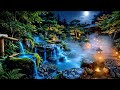Deep Sleep in a Zen Bamboo Garden 🌙 Relaxing Water Sounds &amp; Night Ambience