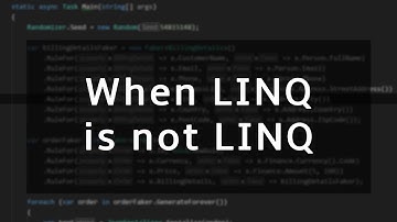 When LINQ is not LINQ