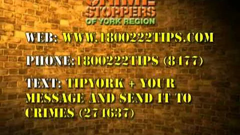 Crime Stoppers of York Region Weapons Offence Regi...