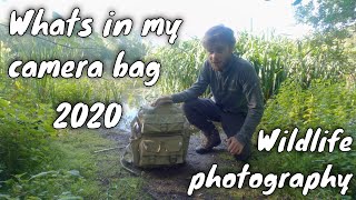 WHATS IN MY CAMERA BAG 2020 || National Geographic Camera Bag || For Wildlife Photography