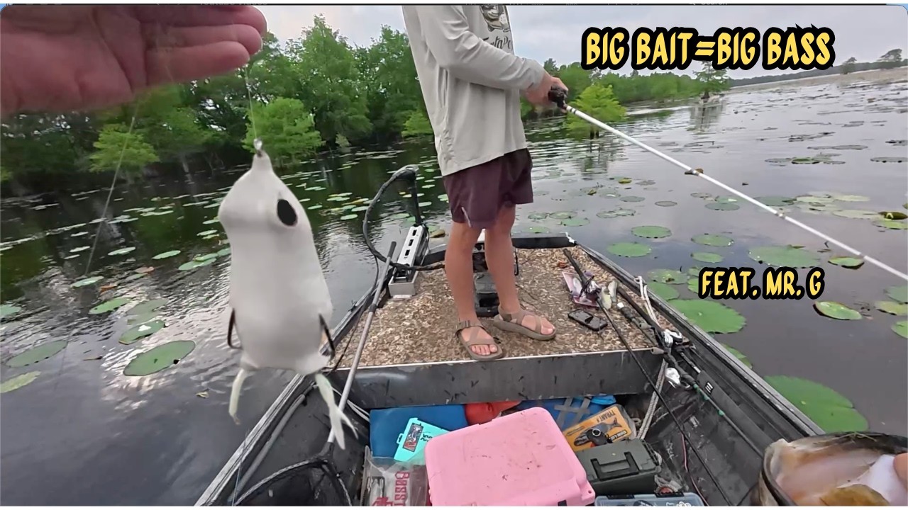 We went to catch slimey swamp bass!