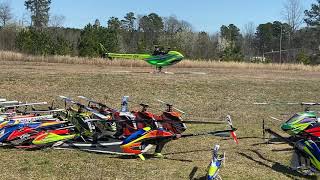 RCHO - Steve's inverted hover over 25 helis