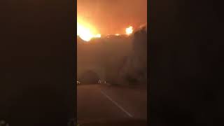 Driving through california wildfire ...