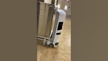 REALLY COOL: TUG Robot 🤖 Exits Elevator 🛗