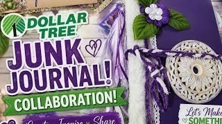 Dollar Tree Junk Journal Challenge my completed Journal 