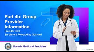 Provider Flex - Part 4b: Group Provider Information