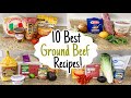 10 of the BEST Ground Beef Recipes! | Tasty, Quick & Cheap Dinners Made EASY! | Julia Pacheco