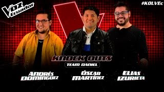 Andrés Domínguez vs Oscar Martínez vs Elías Izurieta - Knockouts - T2 - La Voz Ecuador