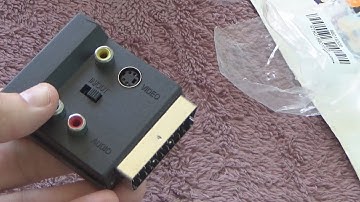 Unboxing and test of RGB SCART to Composite 3 RCA SVHS S-Video AV TV Audio Cable Adapter
