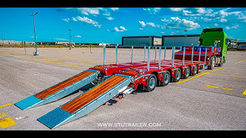 Self Steering 5 Axle Lowbed Trailer - Extendable Lowbed - STU Trailers