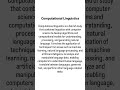 Introduction to Computational Linguistics