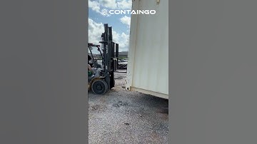 Rough parking lot is no match for our Container Relocation Kit #movingcontainers #youtubeshorts