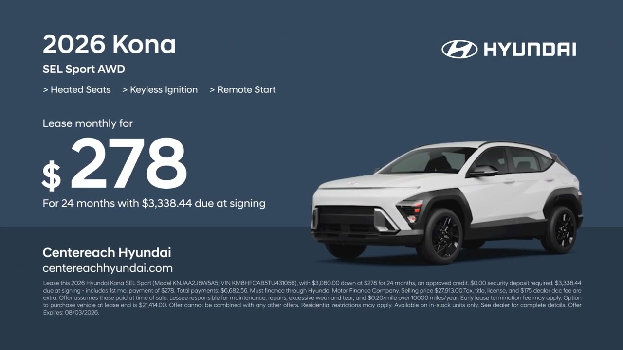 Hyundai Kona 08/01/2026 7781890 - YouTube