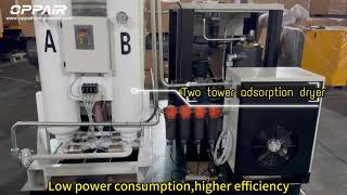 Compressor de ar de parafuso OPPAIR 22KW 30HP 20BAR PM VSD montado em skid com c