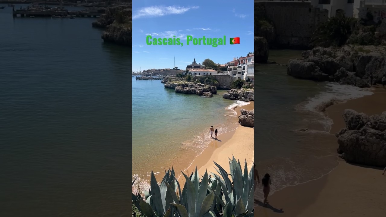 ⁣Unveiling Hidden Shores in Cascais, Portugal 🏝️👙#portugaltravel #beachvibes #shorts