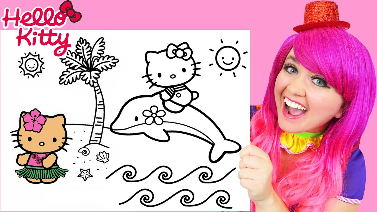 10 Hello Kitty Coloring Pages Hawaii: A Tropical Adventure for Kids