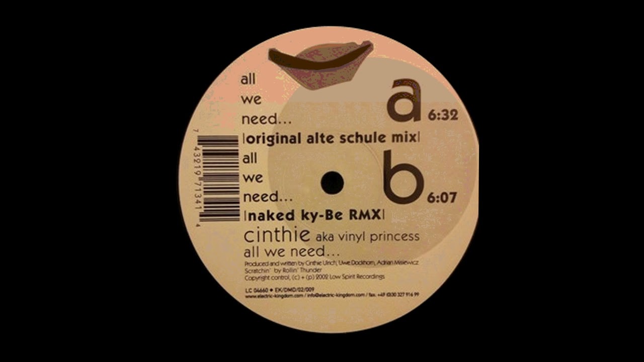 Cinthie AKA Vinyl Princess – All We Need