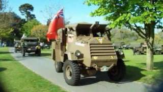 Military Vehicles Leaving The Display - Guernsey 8th May 2010