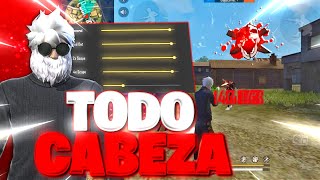 La MEJOR CONFIGURACIÓN para PEGAR TODO CABEZA en FREE FIRE