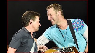 Coldplay ft Michael J Fox and Michael Eavis at 🙂 Glastonbury 2024 マイケル・J・フォックス コールドプレイ  グラストンベリー