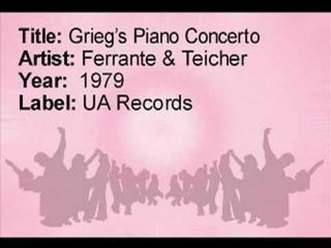 Grieg's Piano Concerto Ferrante & Teicher YouTube