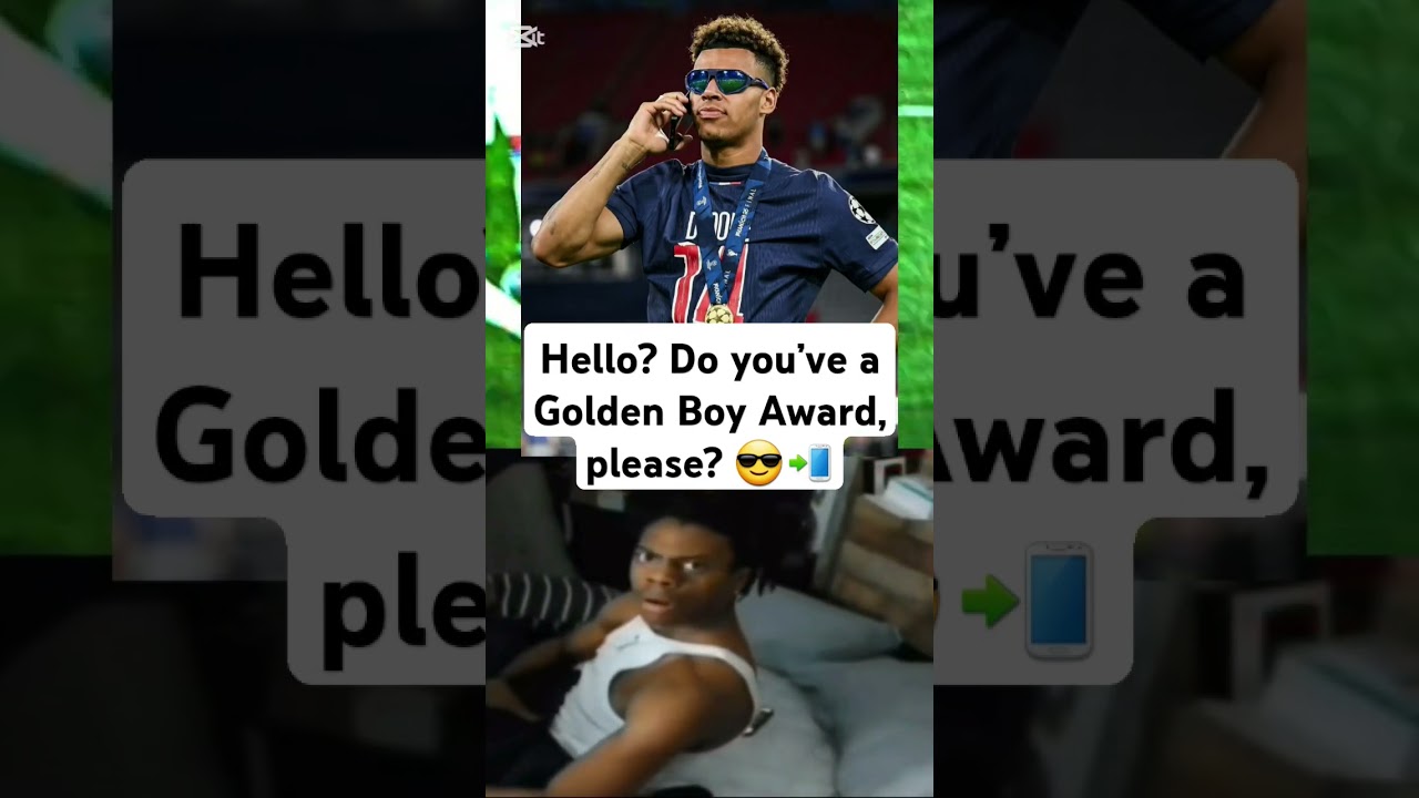 Hello? Do you’ve a Golden Boy Award, please? 😎📲 