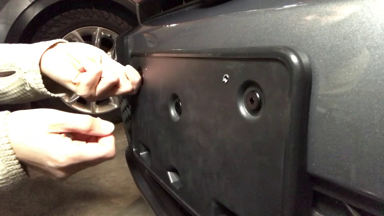 NOTE: SETTING POSTS ARE INSTALLED) Read Description. License plate mount / bracket  for 2013 VW GTI 