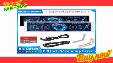 8.8 Inch IPS Type C Secondary Screen USB-C Interface Computer Monitoring CPU GPU RAM Dislp