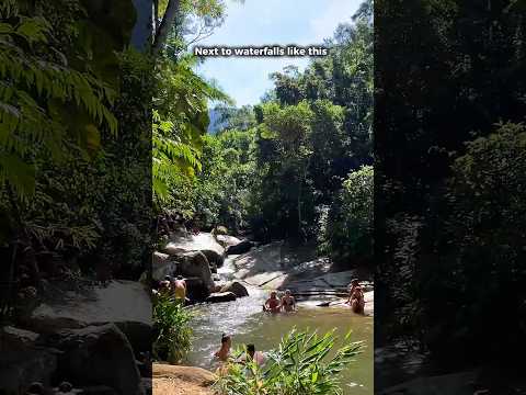 Would you stay next to a waterfall in Brazil? 🇧🇷