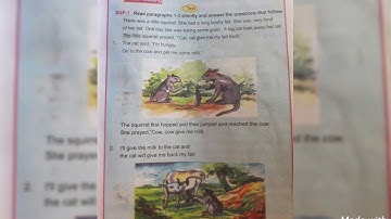 The squirrel with a long tail//english class iv lesson 4