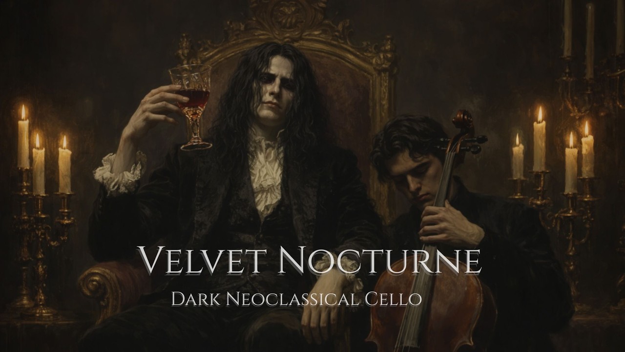 Бархатный ноктюрн — тёмная виолончель при свечах