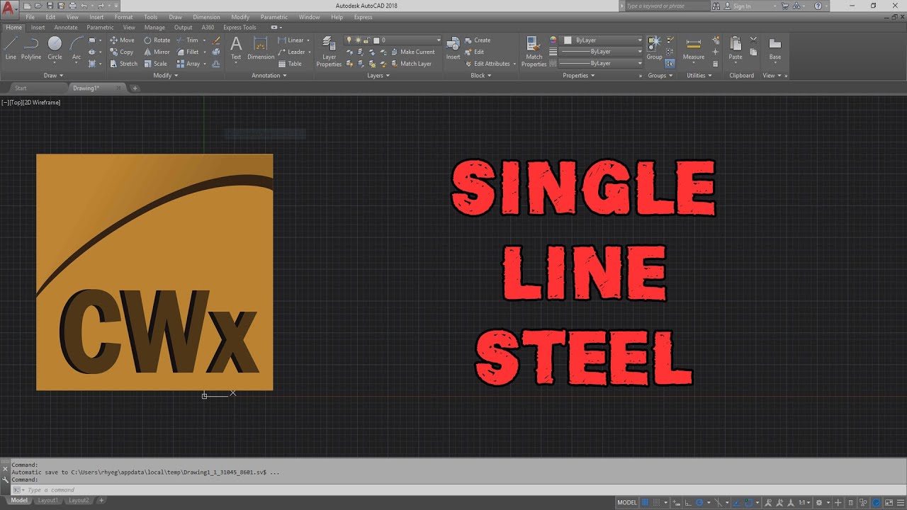 CADWorx Steel - Single Line Steel