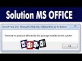 There Are No Products Affected By This Package Problem Solution MS OFFICE